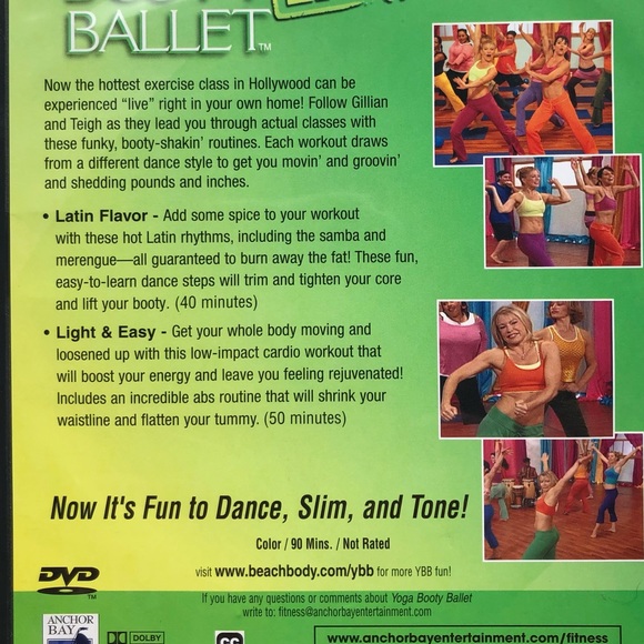 Beach Body Yoga Booty Ballet 2 DVD Set - Picture 3 of 6